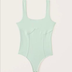 Abercrombie and Fitch Double Layered Seamless Fabric Corset Bodysuit